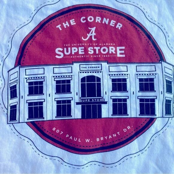 University Alabama Corners Book Store Cotton T Unisex Size Small - Picture 2 of 3
